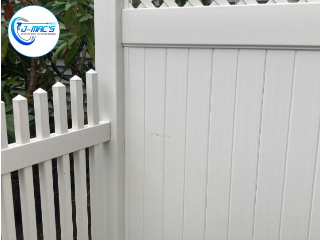 White Grimy Fence After
